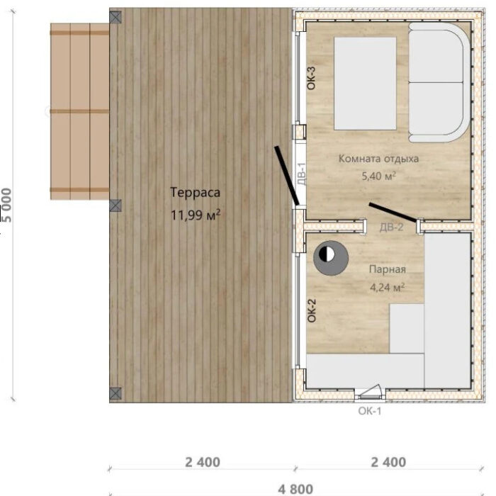 Модульная баня СИЯНИЕ